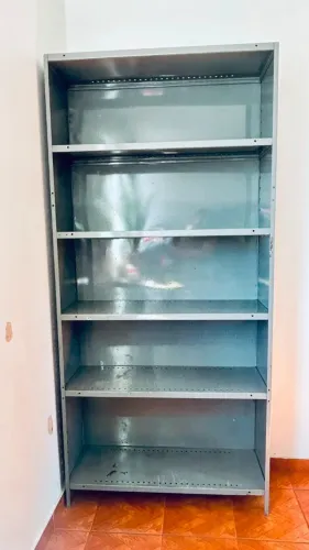 Estante Armário Prateleira em Aço, com 5 Bandejas Organizadoras e fundo!