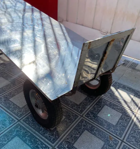 Carrinho de inox para transporte de hortefrutos ou carnes, peixes ou mercadorias