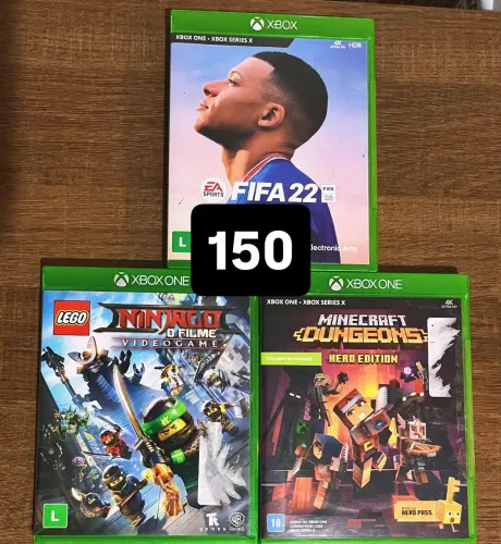FIFA 22 + NinjaGo + Minecraft Dungeons X BOX ONE