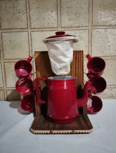 Jogo de Café Esmaltado