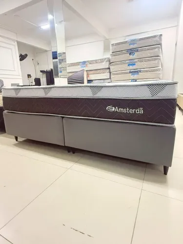 Cama Queen eurosono molas ensacadas entrega grátis +2 brindes