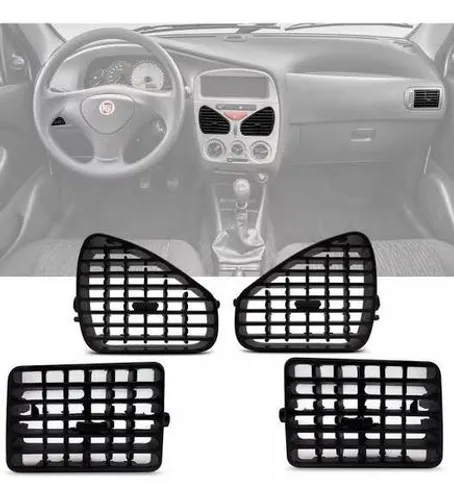 Difusor Ar Lateral Palio siena G 2 preto lateral central valor unitário socqd qvlcn
