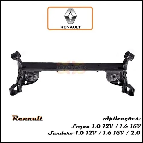 Eixo Traseiro Do Renault Sandero / Logan 2014 Em Diante