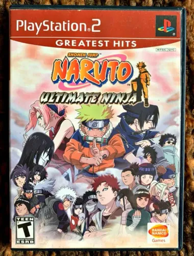 NARUTO ULTIMATE NINJA ORIGINAL PLAYSTATION 2 PS2 COMPLETO COM MANUAL ACEITO OLX PAY