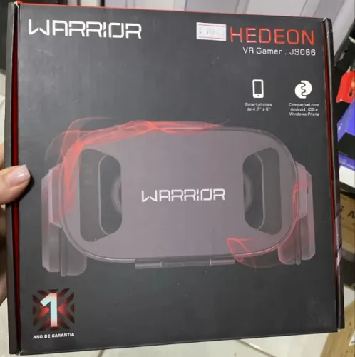 Óculos Realidade Virtual 3d Gamer Com Fone De Ouvido Warrior JS086 Loja Coimbra Entregamos