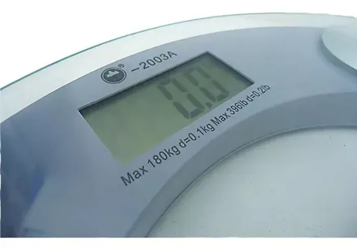 balança de vidro cap 180kg 33cmx3cm  crs-5500 redonda profissional