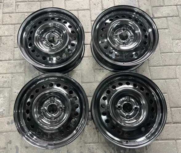 Jogo de Rodas Ferro 16 Original 4x100 VW Honda GM Nissan Renault / Roda 16 Ferro