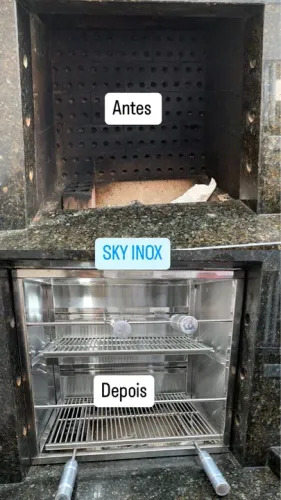 Revestimento p/churrasqueira Aço Inox sob medida