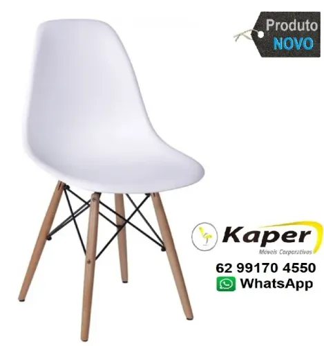 Cadeira Charles Eiffel Eames R-Design base madeira ( nova ) Promoção