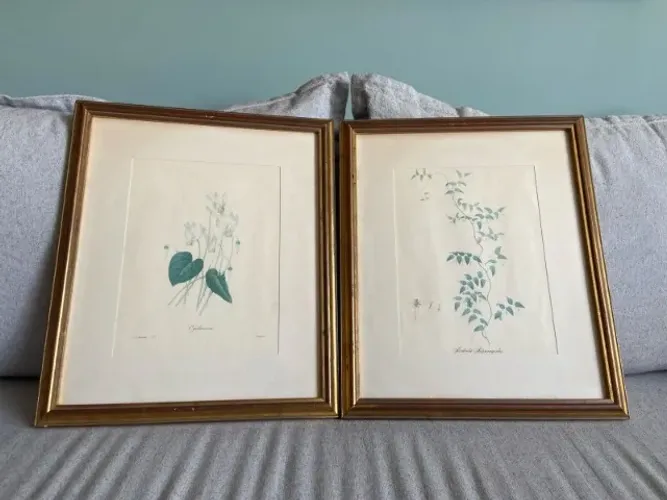 Quadro Díptico Folhagens