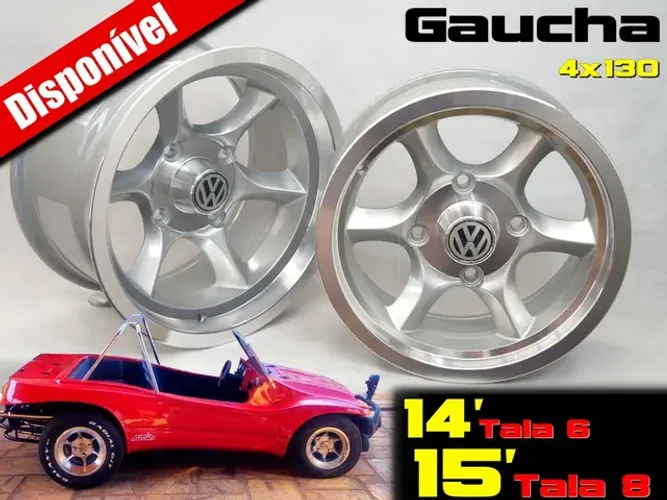 Roda aro 15 e aro 14 gaúcha buggy jogo duas talas  jogo