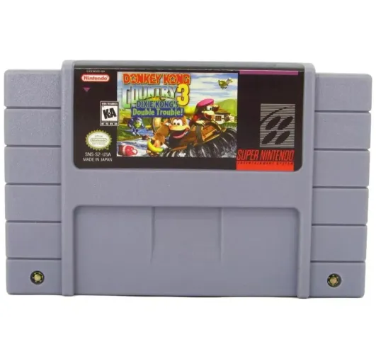 Jogo fita donkey Kong 3 super Nintendo repro snes 