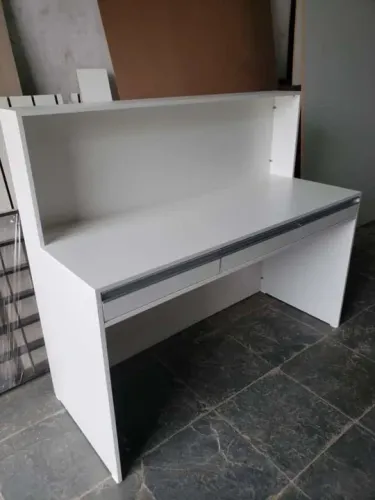 Balcão Recepção Caixa com 3 gavetas em MDF