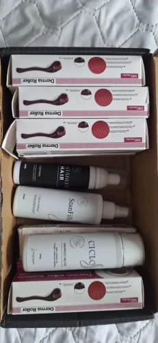 Kit Dermaroller e Produtos Capilares