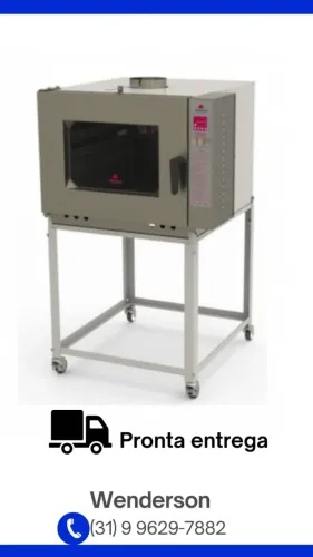 Forno Turbo A Gás Progás 5 Esteiras Novo