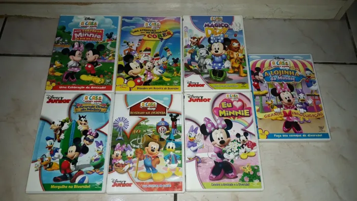 Lote Coleção de DVDs Disney A Casa do Mickey 