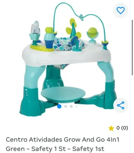 Assento De Atividades Jumper Joyful Cor Verde Infanti zero na caixa 