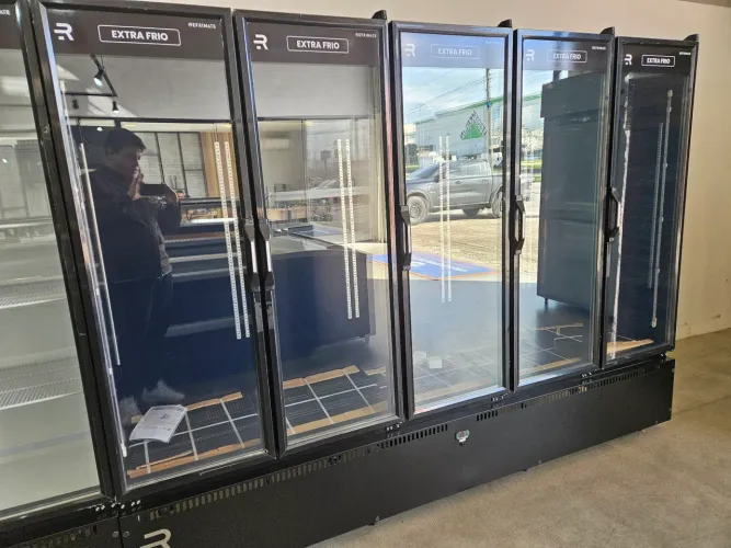 refrigerador expositor 5 portas multiuso 3 a -5 graus a pronta entrega
