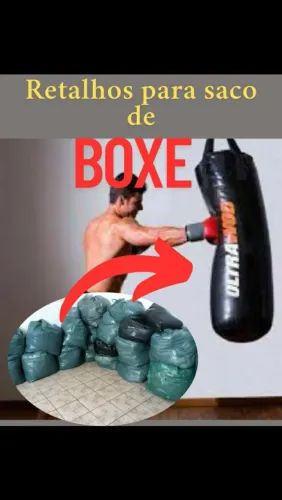Retalhos para saco de boxe