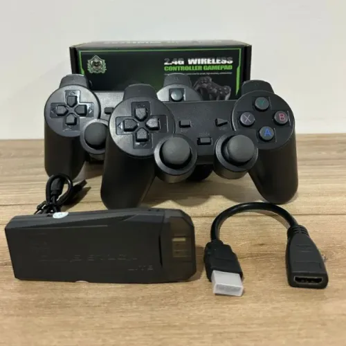 GAME STICK 10 MIL JOGOS 2 CONTROLES SEM FIO