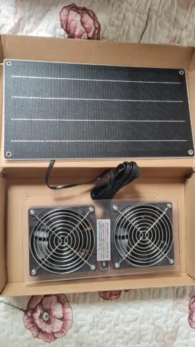 Painel Solar Kit Antpay Com Ventilador 10w