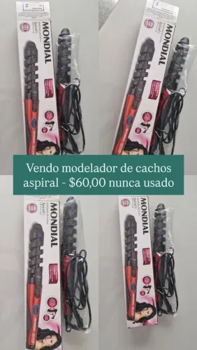 Modelador de Cachos Espiral Mondial - Novo