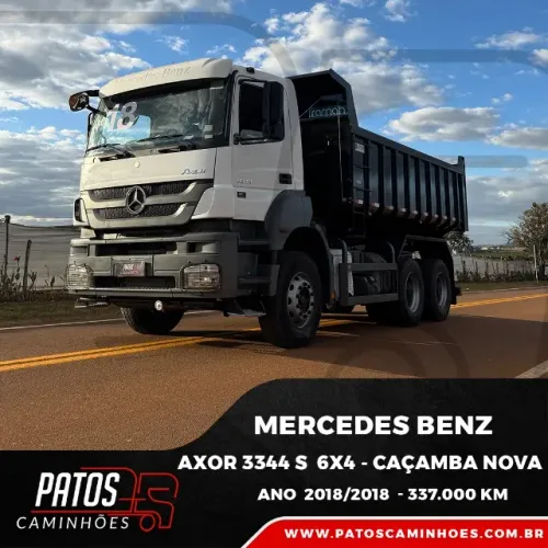 Mercedes Benz Axor 3344 S 6x4 Caçamba Basculante 2018/2018