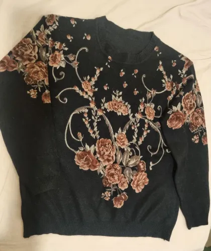 Blusa de frio feminina em lã 
