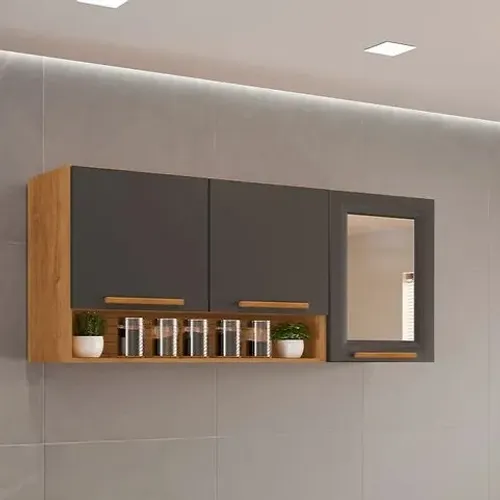 Aéreo Valência 3 portas 1 Fumê - Entrega/Montagem Grátis para Fortaleza