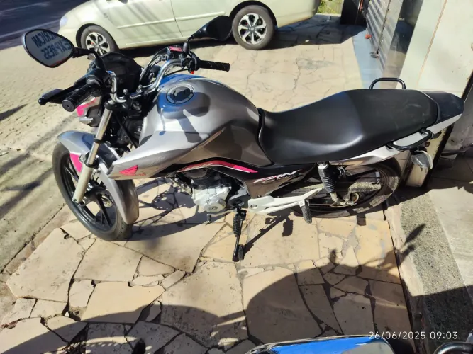 HONDA CG FAN 160 PRATA 2023 SHALON MOTOS