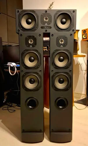 CAIXAS TORRE 3.0 TRIO Hi-end FOCAL CHORUS 715 +CC700 125w 8ohms 91.5dB 49Hz