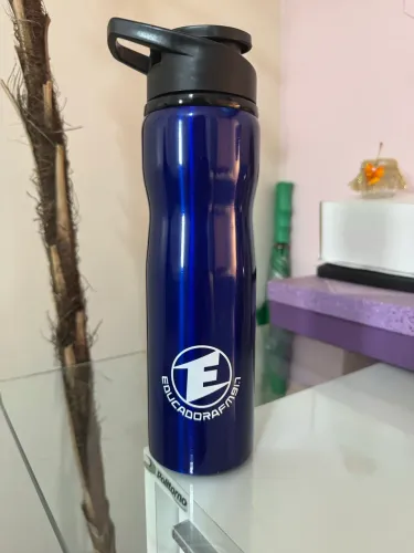 Garrafa Educadora FM - Colecionável - 750ml - Inox - Nova!