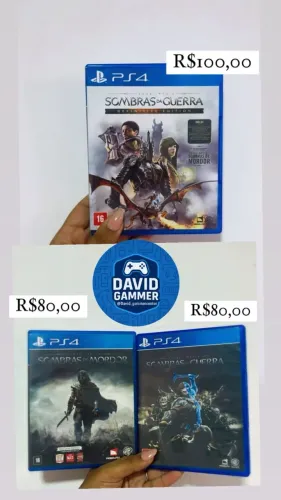 JOGOS PARA PS4, Jogos diversos com valores na descrição.
