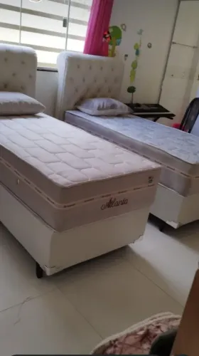 Cama solteiro com colchão Atlanta colchão firme