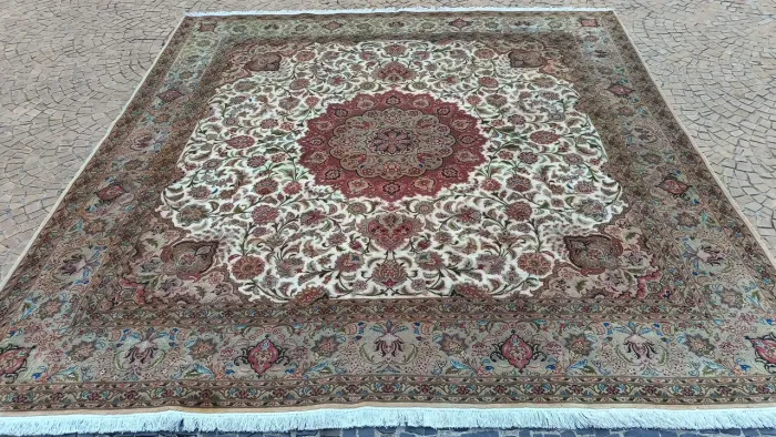 Tapete Persa Tabriz Nakche 60 Raj 2,5x2,5