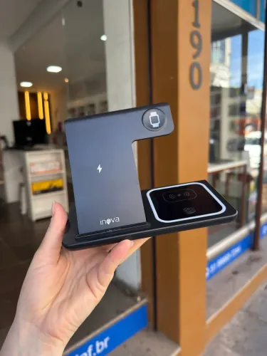 Carregador de Indução Dobrável 3 em 1