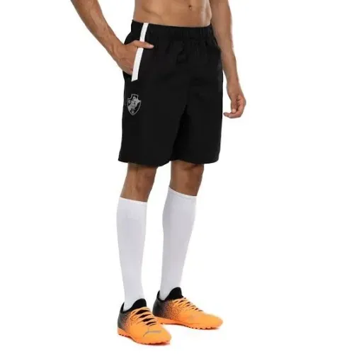 Bermuda de Futebol estadio vasco- Preto - Tamanho G original nova oficial