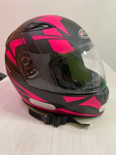 Capacete Feminino Ebf New Spark Flash Rosa