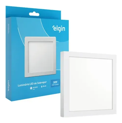 Painel sobrepor 30x30 Elgin 6500k ( Distribuidor de iluminação - Jk Eletrônicos)