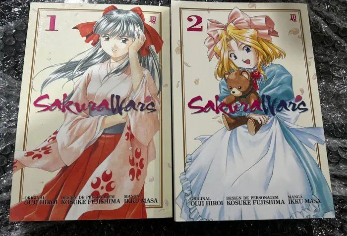 Coleção de Mangá Sakura Wars Volume 1 e 2