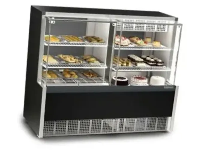 Vitrine quente/fria GELOPAR,medindo 1,39x0,60x1,15