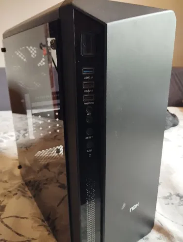 Gabinete NOX Infinity Atom MID Tower,lateral de vidro temperado