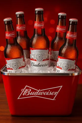 Balde de Gelo Budweiser Original 6 litros 10 unidades 