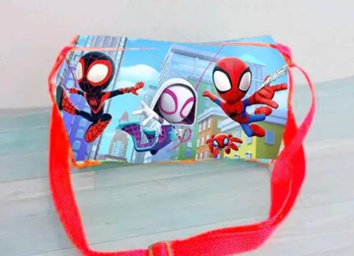 Kit com 20 malas personalizadas unissex do homem aranha para brindes de festa infantil