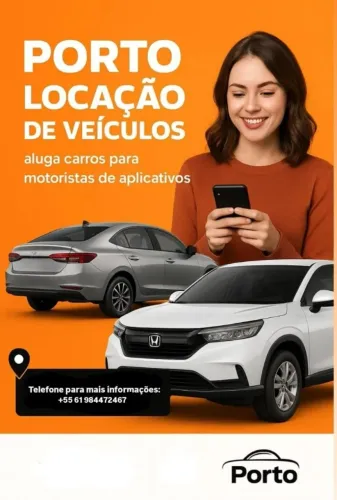 Locação de carros para motoristas de aplicativos