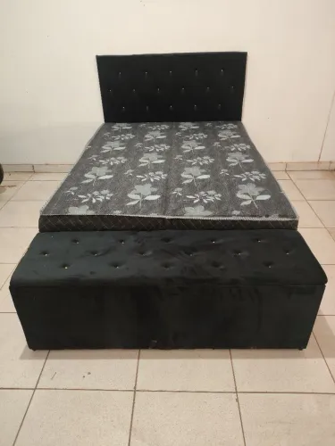 VENDO CAMA BOX DE CASAL DIREITO DA FÁBRICA 