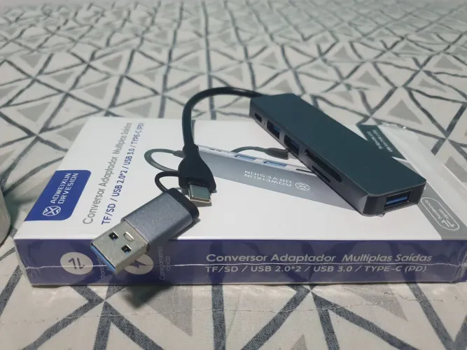Adaptador USB-C Multifuncional ADWEIXUN conversor múltiplas saídas, Hub usb c