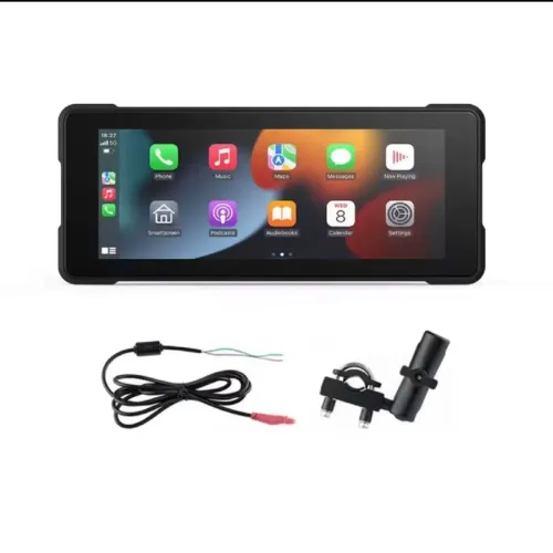 Central multimídia para moto de 7" com carplay e android auto