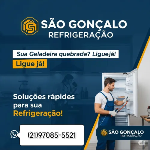 REFRIGERAÇÃO SÃO GONÇALO ?<br>Assistência Técnica Especializada!