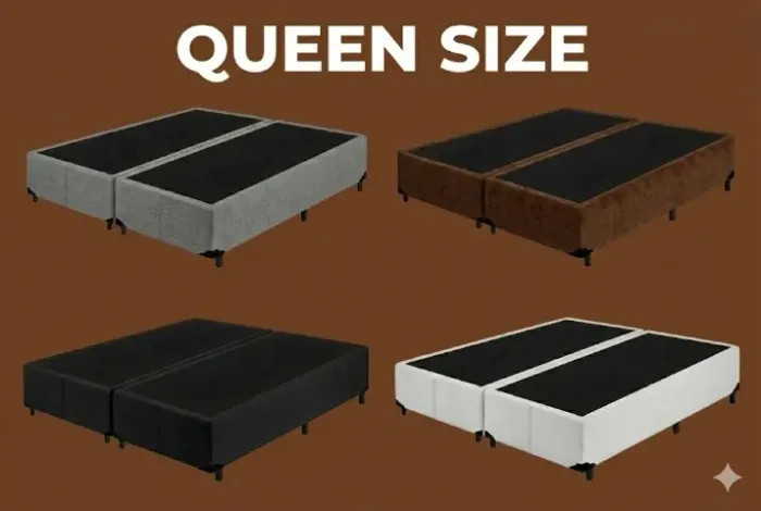 base box queen marron- novas - nos plasticos - sim entregamos